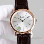 AAA Grade Swiss Replica Piaget Altiplano Watch Rose Gold Silver Dial